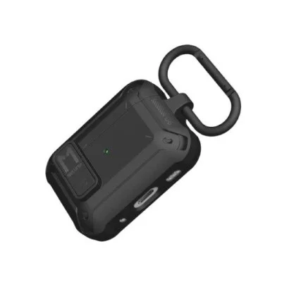 AULUMU A19 Case for AirPods Pro with Lock & Keychain - Black